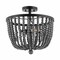 Jonathan Y Drift Wood Bead 16" 3-Light Bohemian Farmhouse Iron LED Semi Flush Mount, Oil Rubbed Bronze/Grey JYL9902A - alternate 8