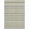 Homeroots 8' X 10' Linen And Lime Green Striped Washable Indoor Outdoor Area Rug 610537 - alternate 6