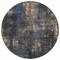 Homeroots 8' Charcoal Gray And Silver Round Abstract Washable Indoor Outdoor Area Rug 587892 - alternate 6