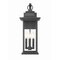 Z-Lite Tiberius 4 Light Outdoor Wall Light, Black/Clear Seedy, 10.5 In W x 24 In H 5017B-BK - alternate 4