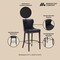 Manhattan Comfort Blair Barstool in Black, 2PK 2-BS023-BK - alternate 8