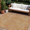 Homeroots 10' X 14' Copper And Beige Abstract Washable Indoor Outdoor Area Rug 599747 - alternate 1