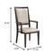Leisuremod Madera High Back Leather Dining Chair, Aluminum Wood-Look Frame MCAWN-18PW - alternate 8