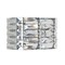 Jonathan Y Evelyn Crystal Rectangle 10" 1-Light Iron/Crystal Glam Modern LED Vanity Light, Chrome JYL7538A - alternate 1
