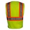 Reflective Apparel ANSI Type R Class 2 Value Breakaway Mesh Vest with Drop Shoulders 582CS-LM-LG-XL - alternate 5