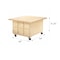Diversified Spaces Four Station Mobile Workbench, Maple WW31C5 - alternate 4