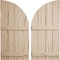 Ekena Millwork Riverwood 4 Board Joined Board-n-Batten w/Quarter Round Arch Top Faux Wood Shutters, 22W x 82H, PR SHUBJQ22X82RWPR - alternate 1