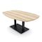 Skutchi Designs Arc Boat Conference Table, 45 in W, 72 in L, Brown HAR-ABOT-48x72-DOU.BK-K525 - alternate 1