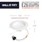 Bulbrite 6 in. 2700K Integrated LED Recessed Retrofit Light Kit for 75-Watt Equivalent, 4PK 861490 - alternate 6