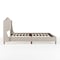 Martha Stewart Amelia Full Upholstered Platform Bed w/Curved Headboard and Cushioned Siderails, Wood Slat, Beige TW-3WDB02B-F-BG-MS - alternate 8