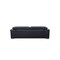 Homeroots 92" Black Italian Leather Solid Wood Sofa 720452 - alternate 8