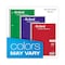 Tops Wide Rule 1-subject Spiral Notebook - 100 Sheets - Wire Bound - 10 1/2in x 8in Sheet Size - 0.25in 65031 - alternate 5