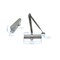 Global Door Controls Commercial Grade 3 Door Closer with Backcheck in Duronodic - Size 5 TC2205-BC-DU - alternate 6