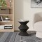 Leisuremod Aura Modern Side Table - Double Hourglass Design, ABS Plastic, Indoor/Outdoor Use AST15BL - alternate 6