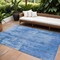 Homeroots 8' X 10' Navy Blue And Ivory Abstract Washable Indoor Outdoor Area Rug 602728 - alternate 1