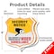 Signmission Security Notice Shield Sign This Propert, 6 inch X 6 inch, Plastic Sign, 2PK SHI-P-2PACK-6-462 - alternate 4
