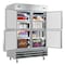 Koolmore 54 in. Commercial Stainless Steel Solid Half Door Reach-In Refrigerator 47 cu. ft. RIR-2D-SSHD - alternate 7