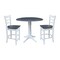 Whitewood Industries Extension Dining Tables, 45 in L, 38 in H, Parawood, 3 Piece Set K05-42DPT-27-S61722 - alternate 1