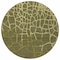 Homeroots 8' Olive Green And Dark Green Round Abstract Washable Indoor Outdoor Area Rug 601154 - alternate 8