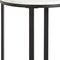 Homeroots 24" Black And White Faux Marble And Steel Round End Table 544231 - alternate 7
