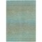 Homeroots 9' X 12' Teal Blue Striped Washable Indoor Outdoor Area Rug 608817 - alternate 5