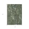Homeroots 3' X 5' Fern Green And Beige Abstract Washable Indoor Outdoor Area Rug 631173 - alternate 5