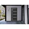 Vdomdoors Front Exterior Prehung Steel Door Ronex0131 Grey Entry Metal Modern Painted W36xH80 Right hand RONEX0131EXD-GRE-W36 X H80-RH-I - alternate 5