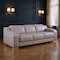 Homeroots 103" Light Gray Italian Leather Reclining USB Sofa 632872 - alternate 14