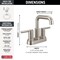 Delta Nicoli Two Handle Centerset Bathroom Faucet, 6.56 in, Stainless 25849LF-SS - alternate 4