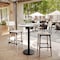 Flash Furniture 31.25" RND Tabletop, Seamless Surface Technology, White Faux Marble, 18" Round Black Bar Height Base ST-RD31-WHMAR-TR18B-GG - alternate 8