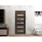 Sartodoors Slab Barn Door Panel 32 x 80in, Cognac Oak W/ Frosted Glass, Pocket Closet Sliding QUADRO4445S-AKA-32 - alternate 7
