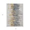 Homeroots 5' X 8' Ivory Charcoal And Silver Abstract Washable Indoor Outdoor Area Rug 582393 - alternate 6