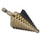 Drill America No 5 HSS Black & Gold Quick Change Hex Shank Step Drill Bit (1/4" - 1-3/8" by 1/8") STE5HEX - alternate 1