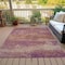 Homeroots 8' X 10' Merlot Beige And Blush Abstract Washable Indoor Outdoor Area Rug 630840 - alternate 5