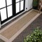 Jonathan Y Hali Coastal Casual Wide Stripe Border Beige/Cream 2 ft. x 8 ft. Indoor/Outdoor Runner Rug TSN211A-28 - alternate 1