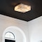 Jonathan Y Giulia 13" 2-Light Modern Contemporary Alabaster/Iron Square LED Flush Mount, White Marbling/Black JYL1201B - alternate 8