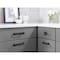 Amerock Calathea 6-5/16 in 160 mm Center-to-Center Matte Black Cabinet Pull BP1003160MB - alternate 2