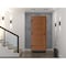 Vdomdoors Front Exterior Prehung Metal-Plastic Door, Manux 8111 Walnut, Office Commercial and Residential Doo MANUX8111EXD-WLN-W36xH80-RH - alternate 3