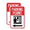 Signmission Parking Permit With Left Arrow Symbol, 12'' X 18'' 2 Signs, Heavy Gauge Aluminum, 2PK A-1218-2PACK-23402 - alternate 1