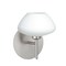 Besa Lighting Peri Mini Sconce, Opal Matte, Satin Nickel Finish, 1x40W Halogen 1SW-541007-SN - alternate 1