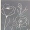 Homeroots Set Of Two Gray Poppies Sketch White Framed Print Wall Art, 2PK 521528 - alternate 4