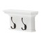 Homeroots Classic White Two Hook Hanging Coat Rack 397773 - alternate 5