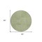 Homeroots 8' Green And Ivory Round Geometric Washable Indoor Outdoor Area Rug 596922 - alternate 6