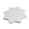 Apollo Tile Seville 7 x 7 in. Matte Pure White Porcelain Star Wall and Floor Tile 5.31 sq ft/case, 34PK TNG88STRWHTA - alternate 7