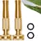 Morvat Solid Brass Heavy Duty Outdoor Twist Spray Garden Hose Jet Nozzle, 2PK MOR-BNOZZLE-2-2PACK-A - alternate 1