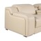 Homeroots Beige Italian Leather Power Reclining U Shaped Eight Piece Corner Sectional With Console 632568 - alternate 9