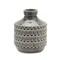 Homeroots 8" Gray Geometric Bud Terracotta Table Vase 516235 - alternate 1