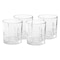 Martha Stewart Everyday Calista 4 Piece 11.5 Ounce Double Old Fashioned Glassware Set in Clear 143623.04 - alternate 1