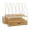 Martha Stewart Ryder Gold Mesh Metal Large Desktop Organizer With Paper File Letter Holder Organizer and Drawer HH-OHD19-GLD-MS - alternate 1