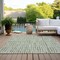 Homeroots 5' X 8' Green And Ivory Striped Washable Indoor Outdoor Area Rug 583421 - alternate 6